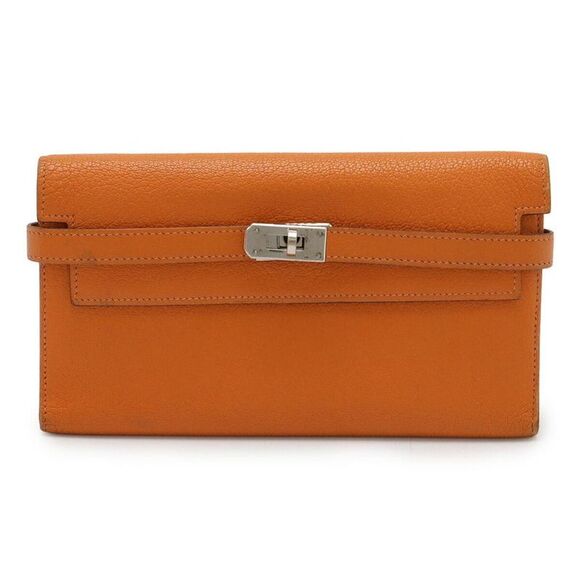 Pre Loved hermes Unisex Orange Wallets - Picture 1 of 8